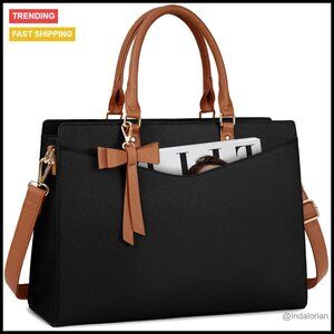 Professional Laptop Tote Bag Elegant Minimal Chic Waterproof Work Briefcase